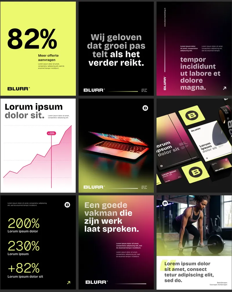 BLURR social templates