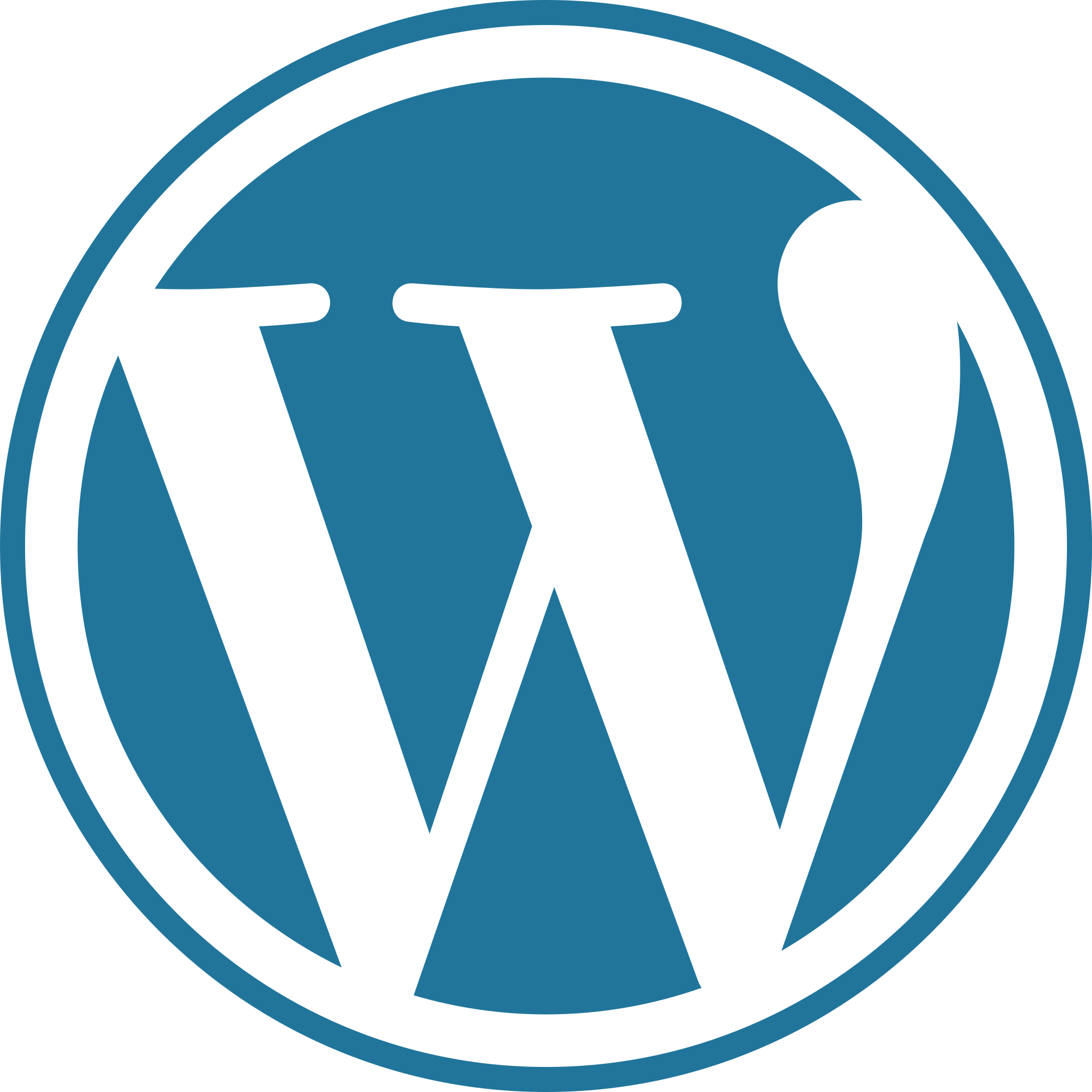 Dit is het logo van wordpress